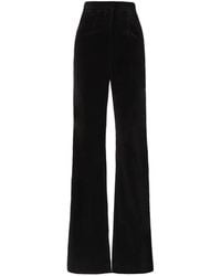 Costarellos - Avice Velvet Wide-Leg Trousers - Lyst