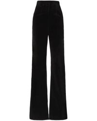 Costarellos - Avice Velvet Wide-Leg Trousers - Lyst