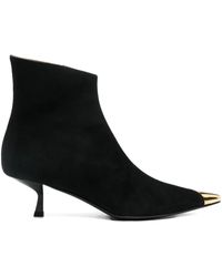 Giuseppe Zanotti - 50Mm Melaine Suede Ankle Boots - Lyst