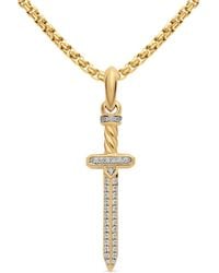David Yurman - Diamond Sword Amulet - Lyst