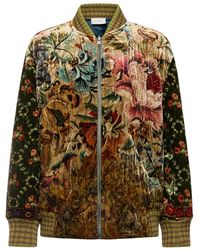 Pierre Louis Mascia - Chaqueta de terciopelo con motivo floral - Lyst
