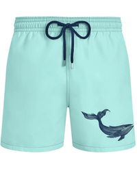 Vilebrequin - Whale-Embroidered Swim Shorts - Lyst