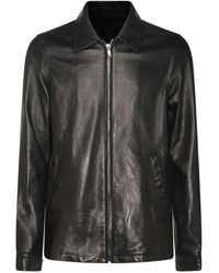 Rick Owens - Zip-Up Leather Jacket - Lyst