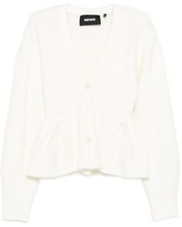 ROTATE BIRGER CHRISTENSEN - Cardigan Mit Schößchen - Lyst