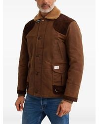 Fay - Shearling-Collar Jacket - Lyst