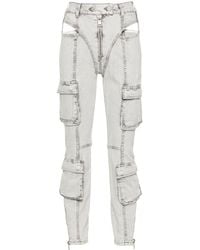Elisabetta Franchi - Skinny-Jeans mit hohem Bund - Lyst