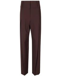 Sportmax - Pleated-Detail Straight-Leg Trousers - Lyst