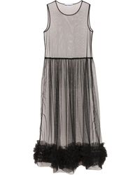 Molly Goddard Midi-jurk - Zwart