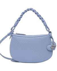 ARMANI EXCHANGE - Mini Monogram-Embossed Braided-Handle Shoulder Bag - Lyst