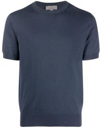 Canali - T-shirt Met Ronde Hals - Lyst