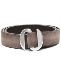 Orciani - Buckled Suede Belt - Lyst