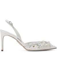 Rene Caovilla - Cinderella 80Mm Leather Pumps - Lyst