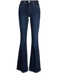 FRAME - Mid-rise Flared Jeans - Lyst