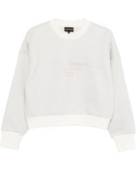 Emporio Armani - Lurex Sweatshirt - Lyst