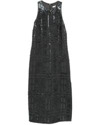 Peserico - Robe Mi-Longue À Ornements De Sequins - Lyst