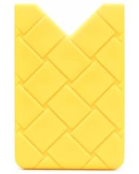 Bottega Veneta Intrecciato Card Case - Yellow