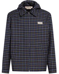 Marni - Checked Hooded Jacket - Lyst