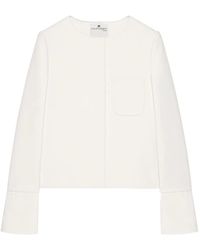 Courreges - Satin-Trimmed Tailored Jacket - Lyst