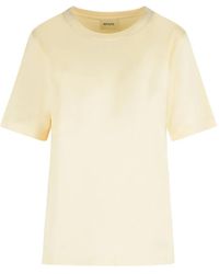 KHAITE - Allen Silk T-Shirt - Lyst