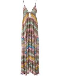 Missoni - V-Neck Maxi Dress - Lyst