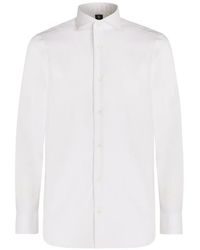 BOGGI - Naples-Collar Pinpoint Cotton Shirt - Lyst