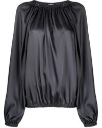 Blanca Vita - Bluse Mit Satin-Finish - Lyst