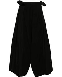 Yohji Yamamoto - Wide-Leg-Hose Mit Bundfalten - Lyst