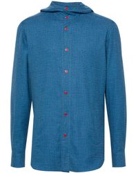 Kiton - Sudadera a cuadros con capucha - Lyst