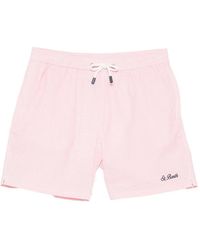 MC2 Saint Barth - Gingham-Pattern Drawstring Swim Shorts - Lyst