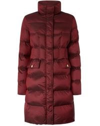 Pinko - Quilted High-Neck Coat - Lyst