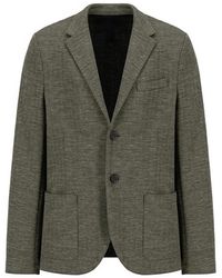 Harris Wharf London - Herringbone-Knit Blazer - Lyst