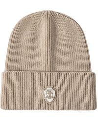 Brunello Cucinelli - Cashmere English Rib-Knit Beanie With Patch-Logo - Lyst