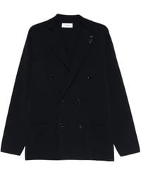 Lardini - Double-Breasted Pocketed Cardigan - Lyst