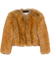Stand Studio - Karly Faux-Fur Coat - Lyst