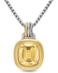 David Yurman - Mercer Champagne Citrine And Diamond Necklace - Lyst