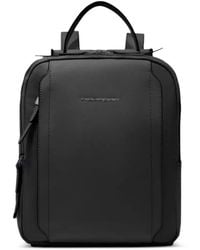Piquadro - Ipad Leather Backpack - Lyst