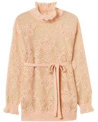 Twinset - Jacquard Alpaca-Blend Maxi Jumper - Lyst