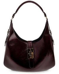 Ganni - Butterfly-Plaque Shoulder Bag - Lyst