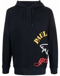 Paul & Shark - Navy Side Logo Hoodie - Lyst
