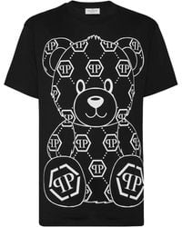 Philipp Plein - T-Shirt Mit Teddy-Print - Lyst