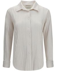 GONGDID DESIGN - Plissé Long-Sleeve Shirt - Lyst