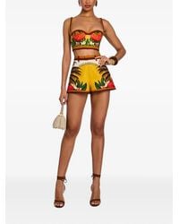 retroféte - Tansie Tropical-Print Shorts - Lyst
