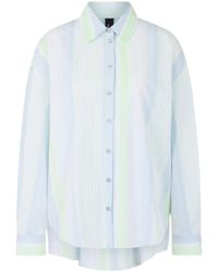 Marc Cain - Chemise À Logo Imprimé Et Rayures Verticales - Lyst
