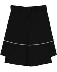 COMME DES GARÇON BLACK - Short À Détail Zippé - Lyst