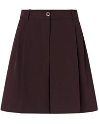 Pinko - Pleated High-Waisted Shorts - Lyst