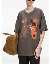 JNBY - Cat Dog-Print T-Shirt - Lyst