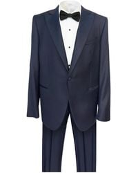 Caruso - Single-Breasted Satin-Lapel Tuxedo Suit - Lyst