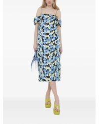 Stine Goya - Floral-Embellished Midi Dress - Lyst