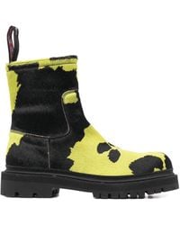 CAMPERLAB - Cow-Print Suede Boots - Lyst