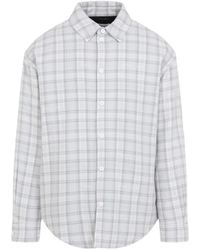 Off-White c/o Virgil Abloh - Check-Print Cotton Overshirt - Lyst